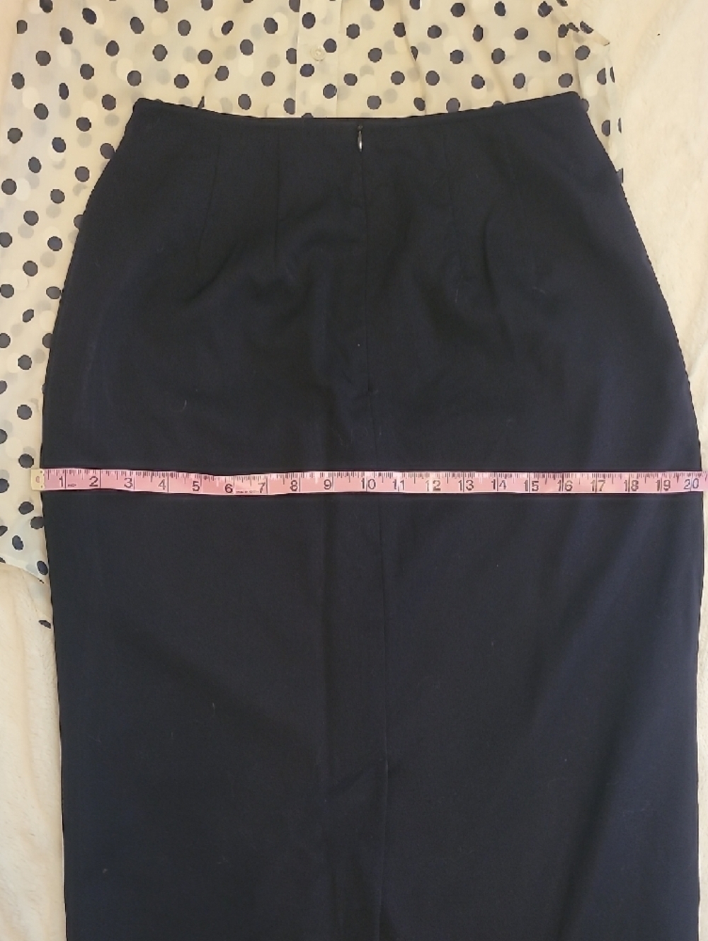 Liz Claiborne Navy Tailored Pencil Skirt - Picture 7 of 8